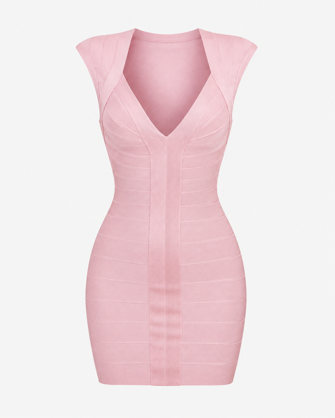 Women's Bandage Bodycon Mini Dress – Deep V Neck Figure-Hugging Party & Evening Dress