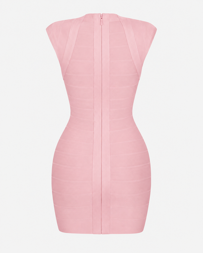 Women's Bandage Bodycon Mini Dress – Deep V Neck Figure-Hugging Party & Evening Dress