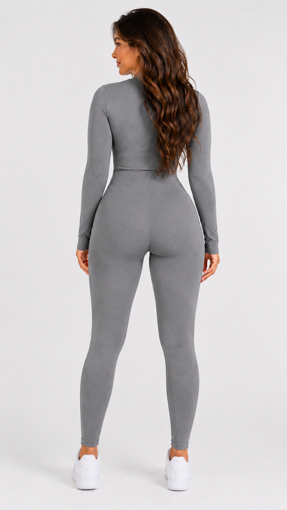 Sculpt Zip Front Jumpsuit